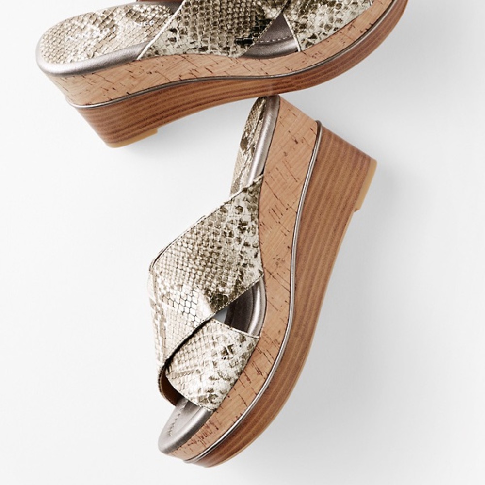 DONALD PLINER Dani Wedge Sandals sz 8